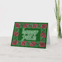 Celtic Happy Weihnachten Grußkarte