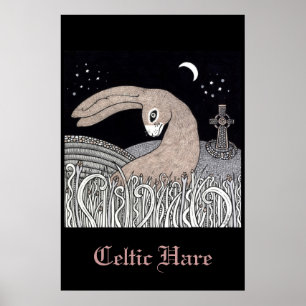 Celtic Hare Fine Art Poster