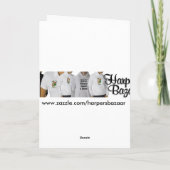 Celtic Harp Birthday Card Karte (Rückseite)