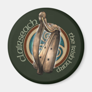 Celtic Harp Magnet