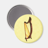 Celtic Harp Magnet (Vorderseite/Rückseite)
