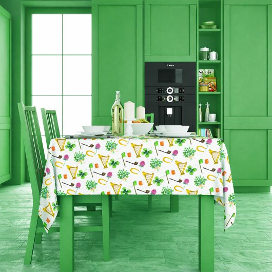 Celtic Harp St. Patrick's Day Tischdecke