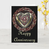 Celtic Heart Card Karte (Gelbe Blume)