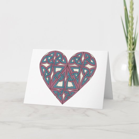 Celtic Heart Card Karte (Vorderseite)
