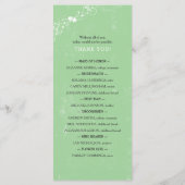 Celtic Heart Irish Wedding Program 3991 Programm (Rückseite)