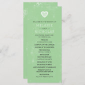 Celtic Heart Irish Wedding Program 3991 Programm (Vorne/Hinten)