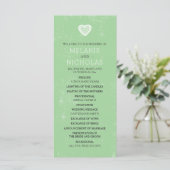 Celtic Heart Irish Wedding Program 3991 Programm (Stehend Vorderseite)