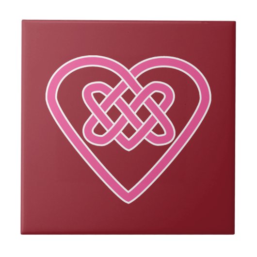 Celtic Heart Keramik Tile Fliese (Vorderseite)
