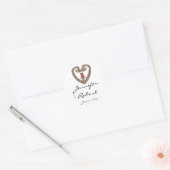 Celtic Heart mit Rote Rose Umschlag Aufkleber (Umschlag)