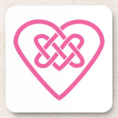 Celtic Heart Plastic Untersetzer (Vorderseite)
