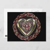Celtic Heart Postcard Postkarte (Vorne/Hinten)