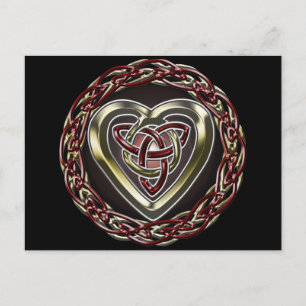 Celtic Heart Postcard Postkarte