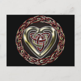 Celtic Heart Postcard Postkarte