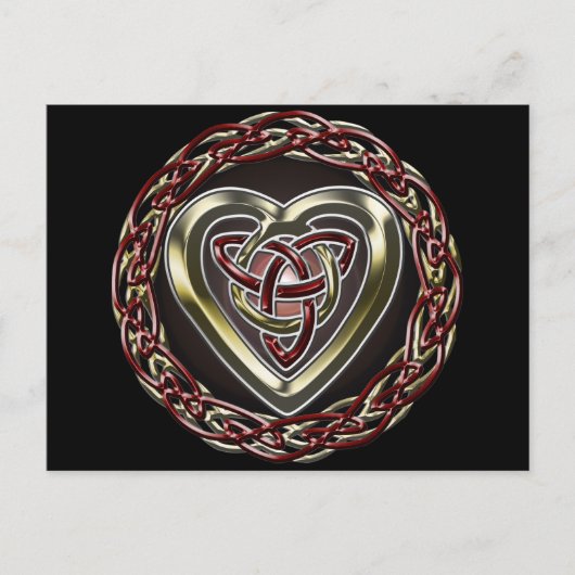 Celtic Heart Postcard Postkarte (Vorderseite)