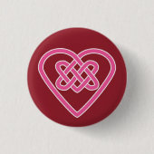 Celtic Heart Round Button (Vorderseite)