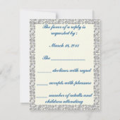 Celtic Heart RSVP Karte (Rückseite)