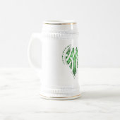 Celtic Heart Tattoo Design Bierglas (Vorderseite Links)
