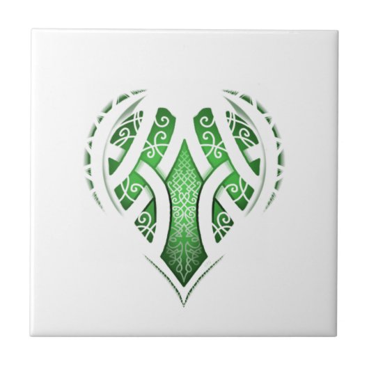 Celtic Heart Tattoo Design Fliese (Vorderseite)