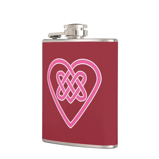 Celtic Heart Vinyl Wrapped Flask Flachmann (Links)