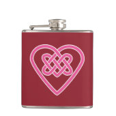 Celtic Heart Vinyl Wrapped Flask Flachmann (Vorderseite)