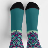 Celtic Heart w/Aquamarin Socken (Oben)