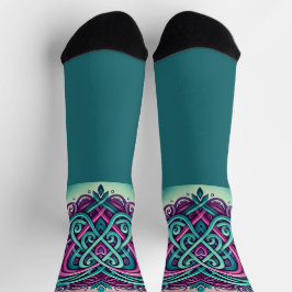 Celtic Heart w/Aquamarin Socken