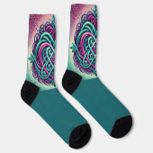 Celtic Heart w/Aquamarin Socken (Rechts)