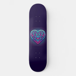 Celtic Heart w/Dark Blue Skateboard