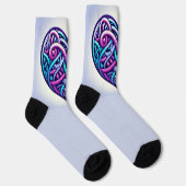Celtic Heart w/Light Blue Socken (Rechts)