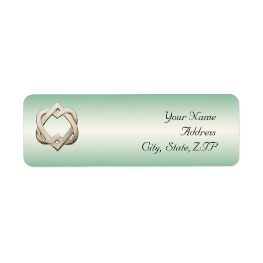 Celtic Hearts on Green Gradient (Vorne)