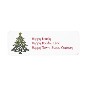 Celtic Holiday Labels