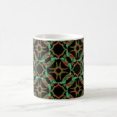 Celtic Holly Wreath Pattern Weihnachten Kaffeetasse (Mittel)