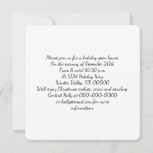 Celtic Holly Wreath Pattern Weihnachts-Party Einladung (Rückseite)