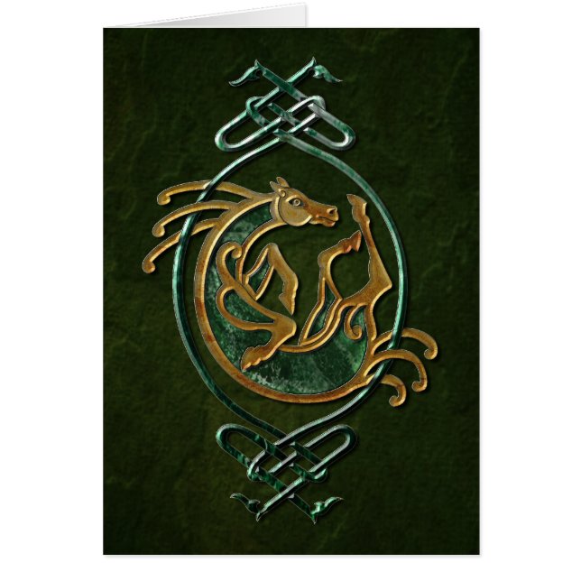Celtic Horse Knüpfarbeit - Stone (Vorne)