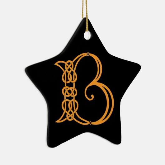 Celtic Initial B Keramik Ornament (Rechts)