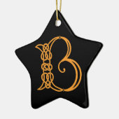 Celtic Initial B Keramik Ornament (Links)