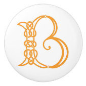 Celtic Initial B Personalisiert Keramikknauf (Vorderseite)