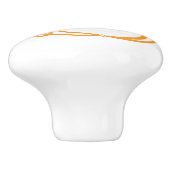 Celtic Initial B Personalisiert Keramikknauf (Seitenansicht)