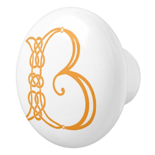 Celtic Initial B Personalisiert Keramikknauf (Rechts)