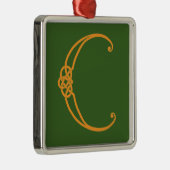 Celtic Initial C Ornament Aus Metall (Rechts)