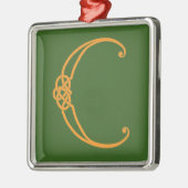 Celtic Initial C Ornament Aus Metall (Links)