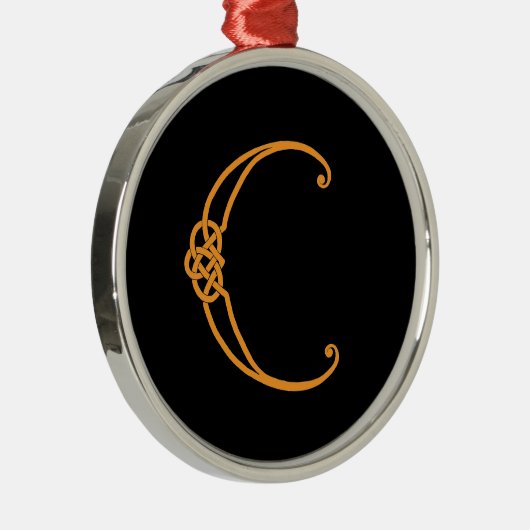 Celtic Initial C Ornament Aus Metall (Rechts)