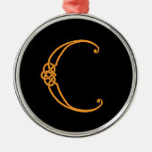 Celtic Initial C Ornament Aus Metall (Vorne)