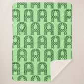 Celtic Initial Letter B Celtic Knot Sherpadecke (Vorderseite)