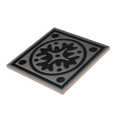 Celtic Inspiriert Tile # 1 graue Stahlkonstruktion Fliese (Seite)