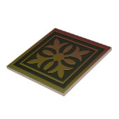 Celtic Inspiriert Tile # 2 in Bronze und Grün Fliese (Seite)