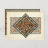 Celtic Interlace Panel Postcard Postkarte (Vorne/Hinten)