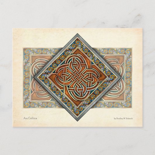 Celtic Interlace Panel Postcard Postkarte (Vorderseite)