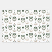 Celtic IRISH Blume, grün, braun Geschenkpapier Set (Vorderseite)