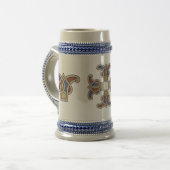 "Celtic Irish Design" Beer Stein Bierglas (Vorderseite Links)